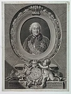 Portrait of Field Marshal Count Waldemar de Loewendal (1700-1755)