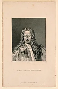Portrait of Henry, Viscount Bolinbroke (1678–1751) by Henry Wallis, British, 1804 - 1890