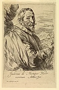 Portrait of Josse de Momper, from the Icones Principum Virorum