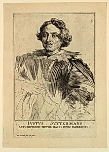 Portrait of Justus Sustermans, from the Icones Principum Virorum
