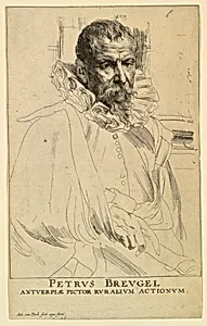 Portrait of Pieter Brueghel the Younger, from the Icones Principum Virorum