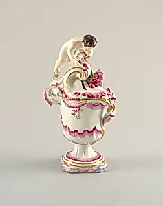 Potpourri Vase with Figurine of a Boy