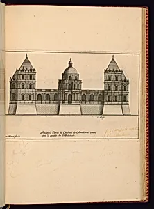 Principale EntrÃ©e du Chasteau de Colombieres, comme estoit la pensÃ©e de lâArchitecte