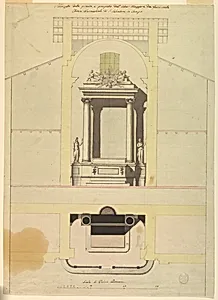 Project for the high altar in San Salvatore in Campo in Rome