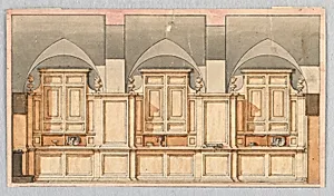 Project for the Interior of the Sacristy of St. Giovanni deâ Florentini in Rome