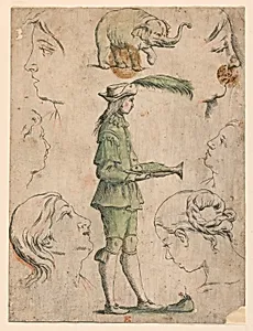 Proofs for Four Plates of "Alfabeto in Sogno" [Dream Alphabet]: Letter E