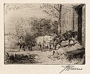 (Pulling a Load of Hay)