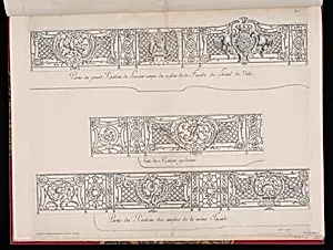 Recueil des ouvrages en serrurerie que Stanislas le Bien-Faisant, roi de Pologne, duc de Lorraine et de Bar, a fait poser sur la Place royale de Nancy, Ã  la gloire de Louis le Bien-AimÃ©, composÃ© et exÃ©cutÃ© par Jean Lamour, son serrurier ordinaire, avec un discours sur l'art de serrurerie