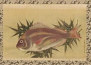 Red Sea Bream (<em>Tai</em>) on Bamboo Leaves