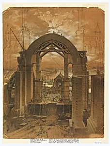 Rendering of the Crossing of the Cathedral of St. John the Divine, New York, NY