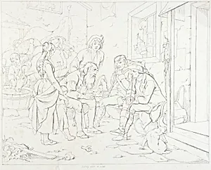 (Rip Van Winkle, illustration) Rip Telling His Fabulous Story