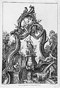 Rocaille Arch and Fountain with Diana