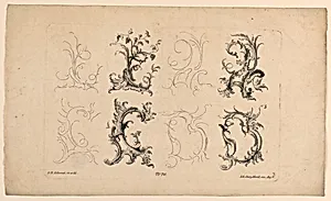 Rocaille Motif, from Set No. 76