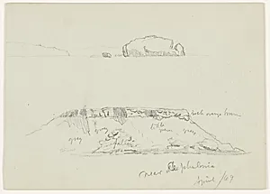 Rock Formations near Cephalonia, Greece by Frederic Edwin Church, American, 1826–1900