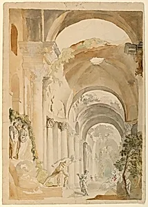 Roman Ruins with Figures
