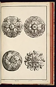 Rosette Designs by Richard de Lalonde, French, active 1780–96