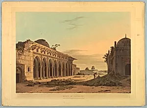 Ruins at Cannouge, from "Oriental Scenery: Twenty Four Views in Hindoostan" by Thomas Daniell, British, 1749 - 1840