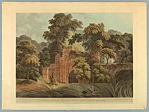 Ruins at the Antient City of Gour, Formerly on the Banks of the River Ganges, from "Oriental Scenery: Twenty Four Views in Hindoostan"