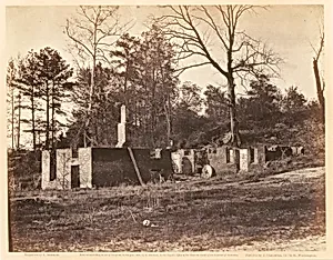 Ruins of Gaines' Mill, Virginia, from Gardner's Sketchbook of the Civil War