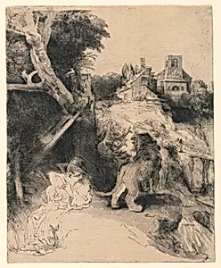 Saint Jerome Reading in an Italian Landscape