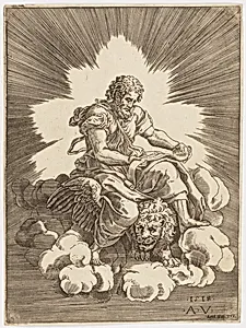 Saint Mark, seated on a Lion