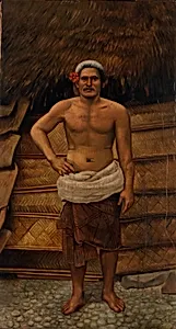 Samoan Man by Antonion Zeno Shindler, 1813 Bulgaria-died Washington, DC 1899