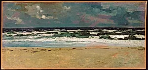 Sandy Beach with Breakers by Winslow Homer, American, 1836–1910