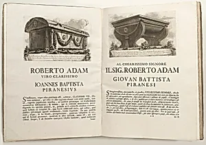 Sarcaphagus, page from Il Campo Marzio dell'Antica Roma