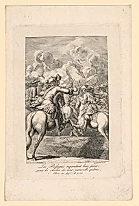 Scene of Warfare from "MÃ©moires de RÃ©fugies, etc." by Mons. Erman