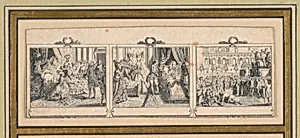 Scenes Related to the Birth of Louis Joseph, Dauphin of France for a Calendar or Almanac by Unknown