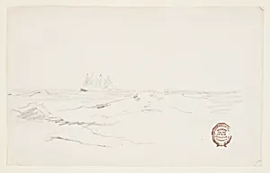 Schooner Near a Rocky Coast by Winslow Homer, American, 1836â1910