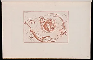 Scrolling Foliate Ornament Design by Henri Sallembier, French, ca. 1753 - 1820