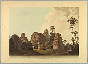 Sculptured Rocks, At Mavalipuram, On the Coast of Coromandel, from "Oriental Scenery: Twenty Four Views in Hindoostan"