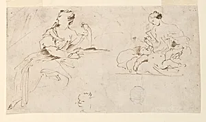 Seated Woman, Mother and Child