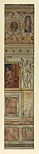 Section of wall, Escalier de la cour ovale, Palace of Fontainebleau, France