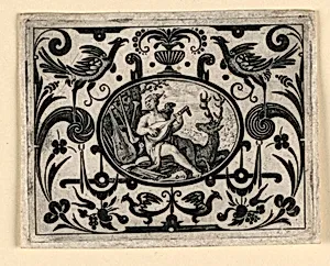 Sense of Sound, plate from Quinque sensum typi in usum aurifabroru exarati (Images of the Five Senses Engraved for the Benefit of the Goldsmith)