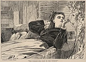 She Turned Her Face to the Window, from The Galaxy, May 1868 by Winslow Homer