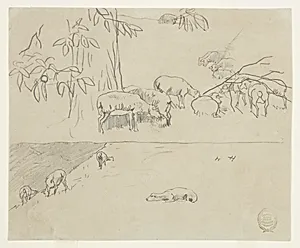 Sheep Grazing by Winslow Homer, American, 1836–1910