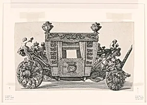 Side view of the Second Carriage of Lord Castelmaine built in 1686 by Andrea Cornely after his own designs