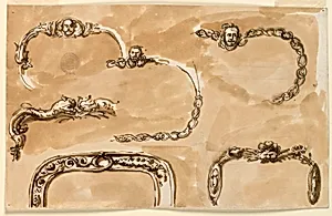 Six Metal Frames for Purses by Giuseppe Barberi, Italian, 1746–1809