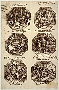 Six Theseus Subjects for the Palazzo Gaddi, Forli by Felice Giani, Italian, 1758–1823