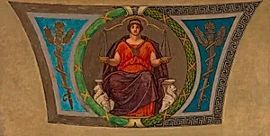 Sketch for Mosaic, Wisconsin State Capital, "Justice"
