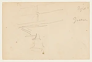 Sketch of a Boat Deck and a Ship's Bell