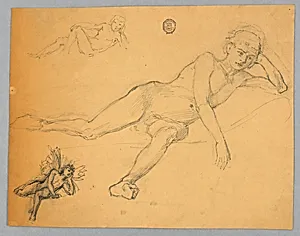 Sketch of a Male Nude
