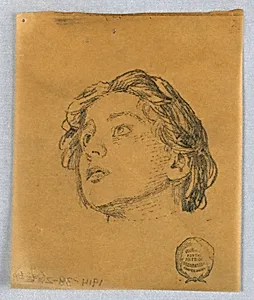 Sketch of a Woman's Head by Francis Augustus Lathrop, (American, 1849–1909)