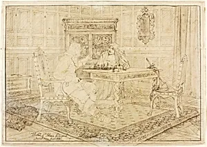 Sketch of "Chess Players"
