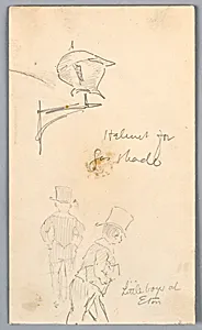 Sketch of Helmet and Men at Eton by Arnold William Brunner, American, 1857–1925