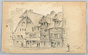 Sketch of Lisieux by Arnold William Brunner, American, 1857–1925