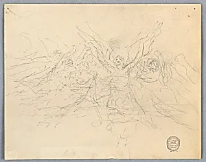 Sketch of Worshipping Angels