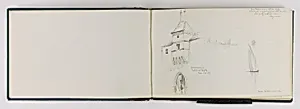 (Sketchbook) Doorway to Castle at Aigle/Near Villeneuve by George Elbert Burr